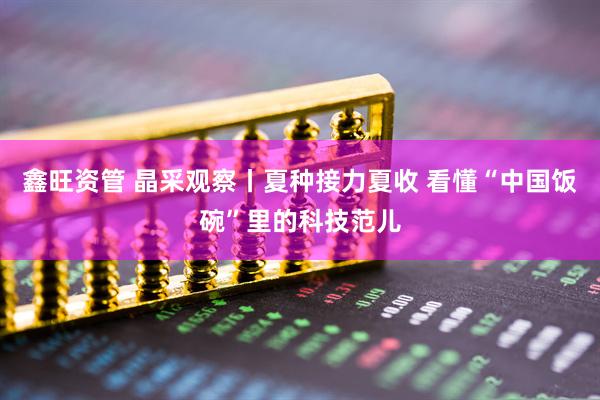 鑫旺资管 晶采观察丨夏种接力夏收 看懂“中国饭碗”里的科技范儿