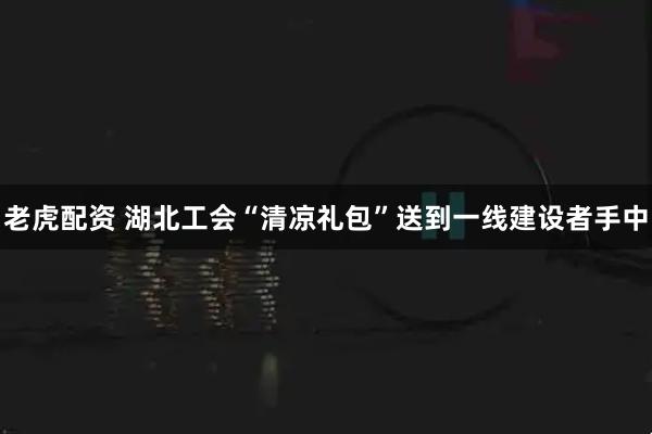 老虎配资 湖北工会“清凉礼包”送到一线建设者手中