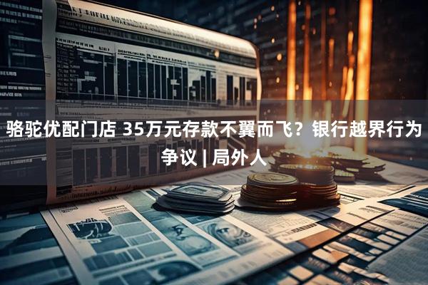 骆驼优配门店 35万元存款不翼而飞？银行越界行为争议 | 局外人