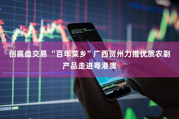 创赢盘交易 “百年菜乡”广西贺州力推优质农副产品走进粤港澳